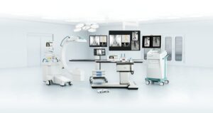Ziehm Vision RFD Hybrid Edition Cardio en configuración de CathLab móvil